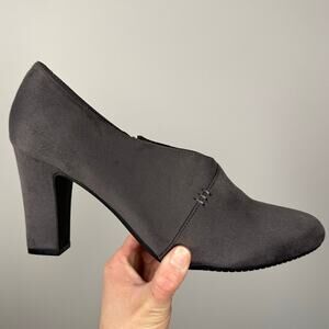Aerosoles Heelrest Gray Nametag Ankle Heeled Bootie Women's 11
